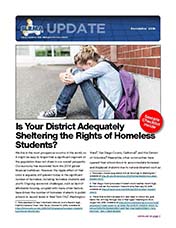 2018 Q4 SLRMA Newsletter - Is Your District Adequately Sheltering the Rights of Homeless Students?